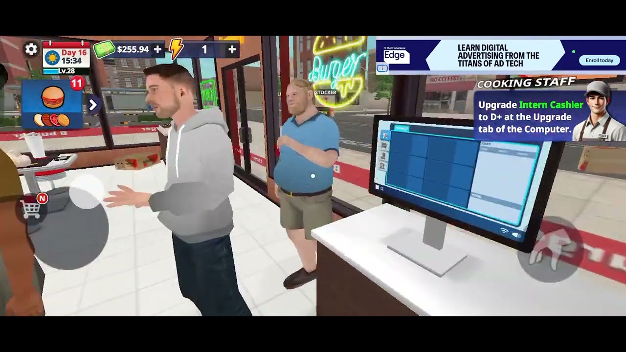 Playing burger simulator game part 7