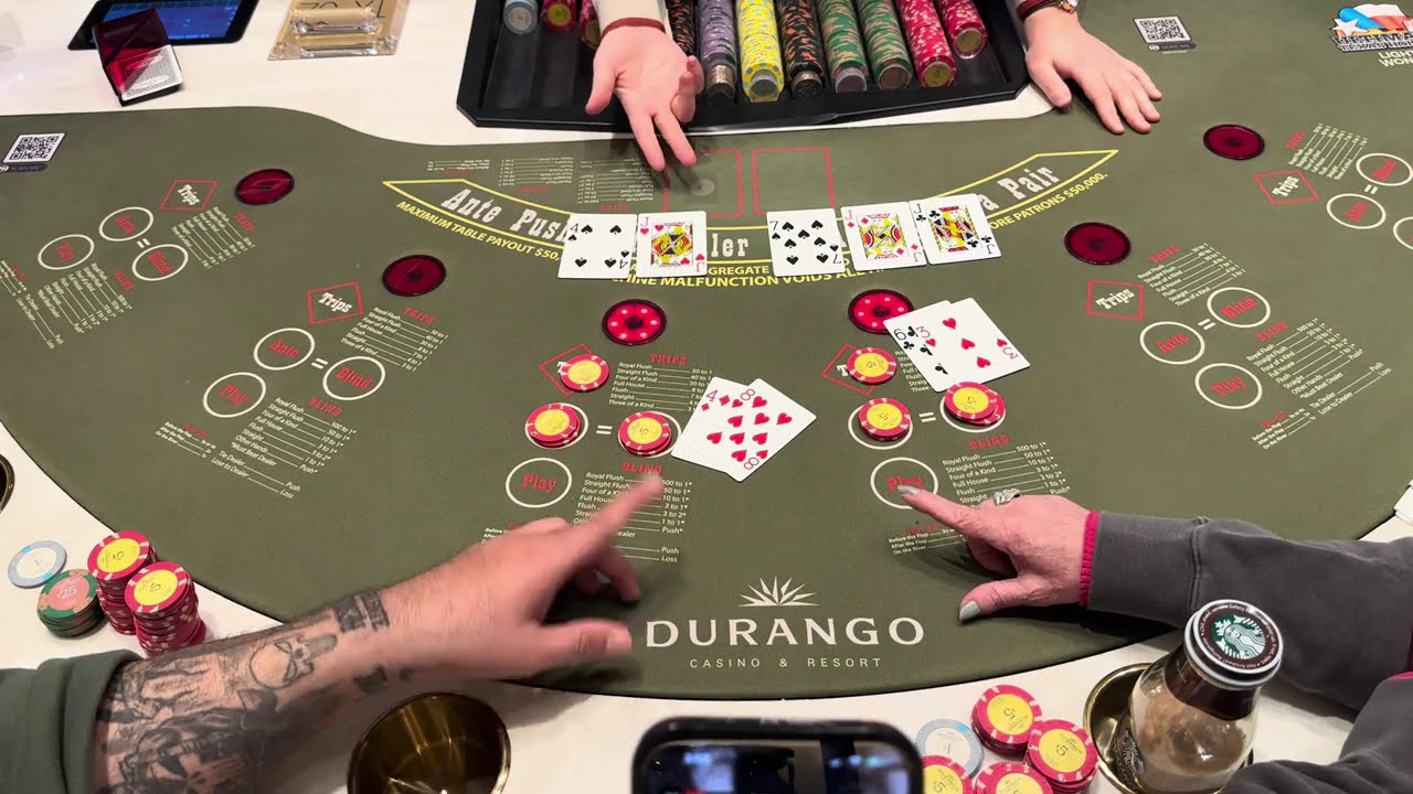 Мы играли в Ultimate Texas Hold'Em за столами в Лас-Вегасе
