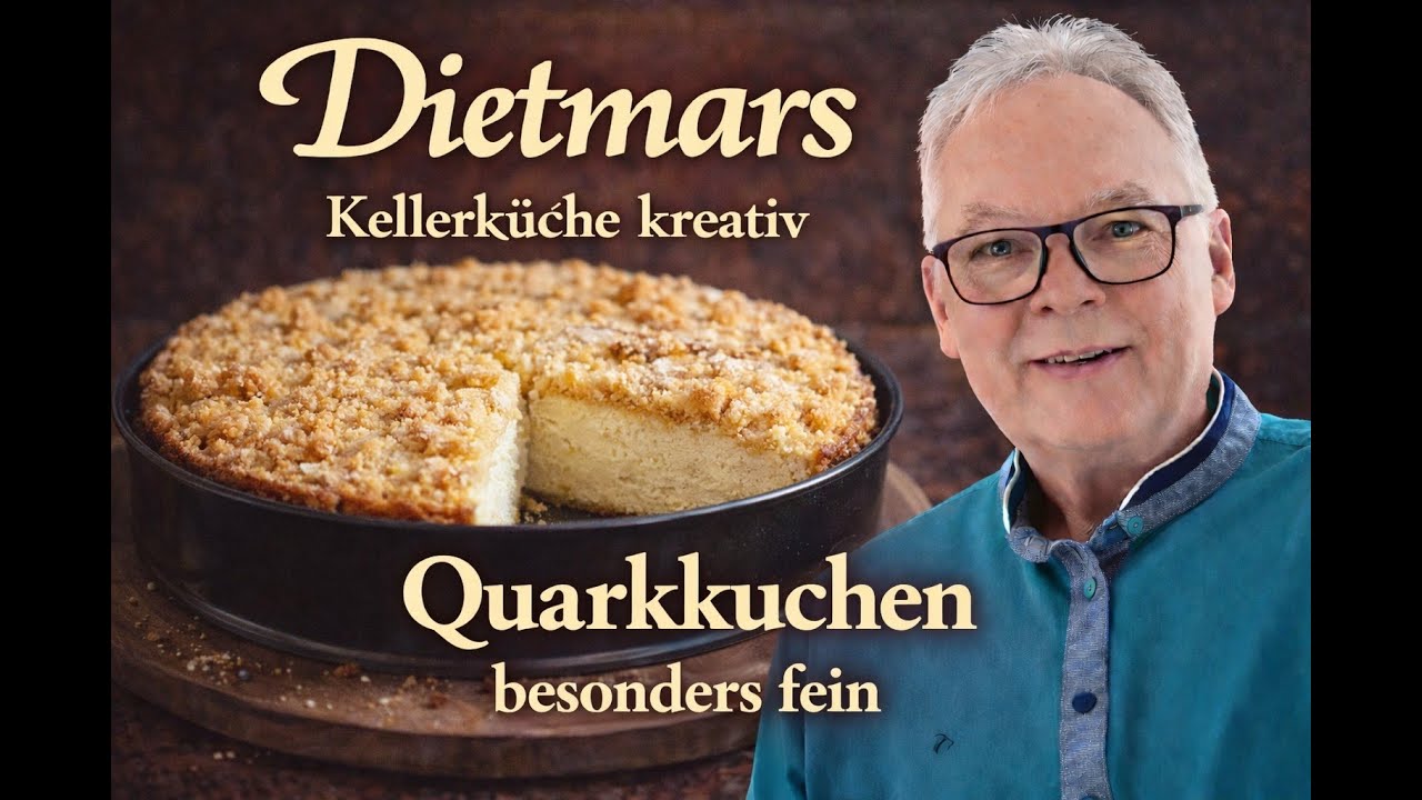 Dietmars Kellerküche kreativ - Quarkkuchen besonders fein | Klassischer Käsekuchen