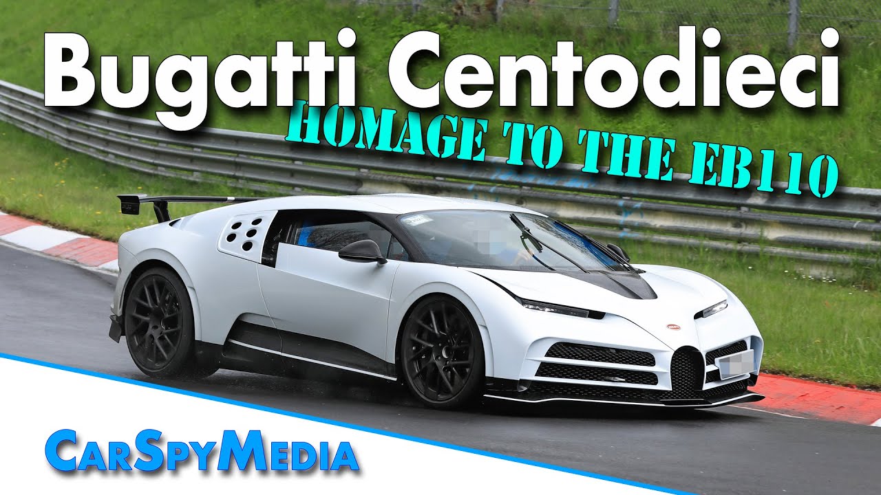 $9 Million Bugatti Centodieci homage to the EB110 testing with 1600hp at the Nürburgring