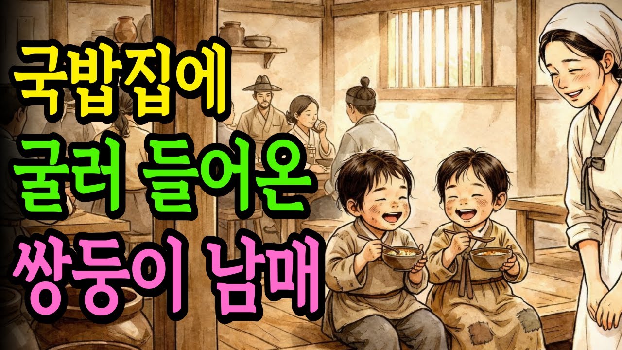 국밥집에 굴러들어온 복덩이 쌍둥이 남매 | 야담,민담,설화,전설,옛날이야기
