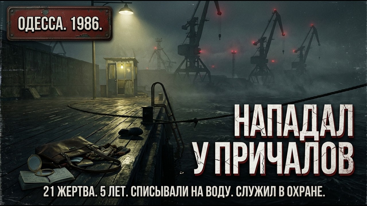 Нападал на женщин у ночных причалов. 21 жертва за 5 лет. Списывали на несчастные случаи на воде.