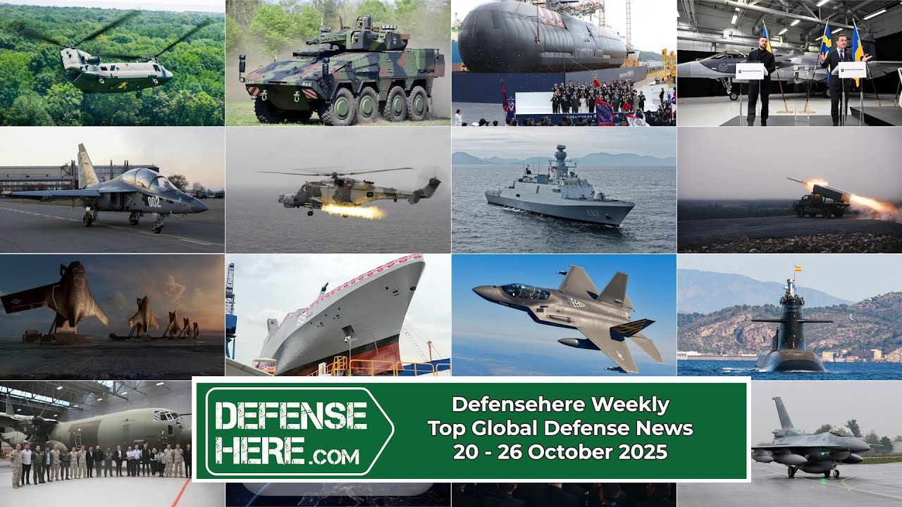 Defensehere Weekly: Top Global Defense News 20 - 26 Oct 2025