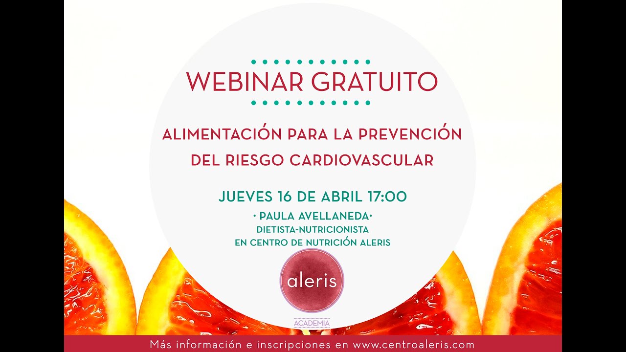 Webinar: Alimentación para la prevención del riesgo cardiovascular