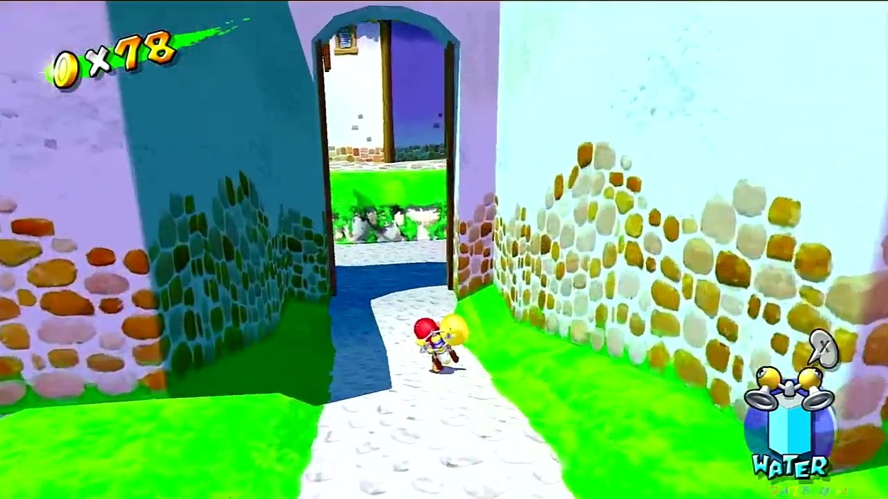 Super Mario Sunshine (3D All-Stars)  Bianco Hills - 100 Coins of Bianco Hills