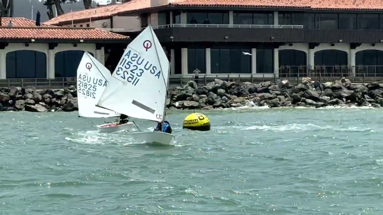 Scenes from 2025 Opti Heavy Weather Slalom
