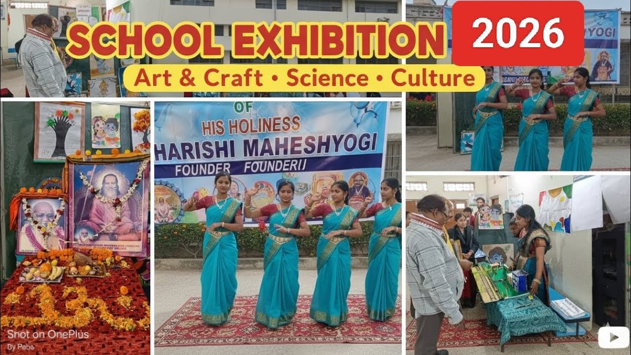 Maharishi Mahesh Yogi birthday|| Art and Craft & Science exhibition 2026 || Maharishi Public School 