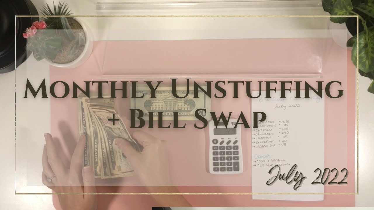 July Bill Swap + Cash Unstuffing | Over $2,500 | Server Income | Bill Exchange | BB Budgets