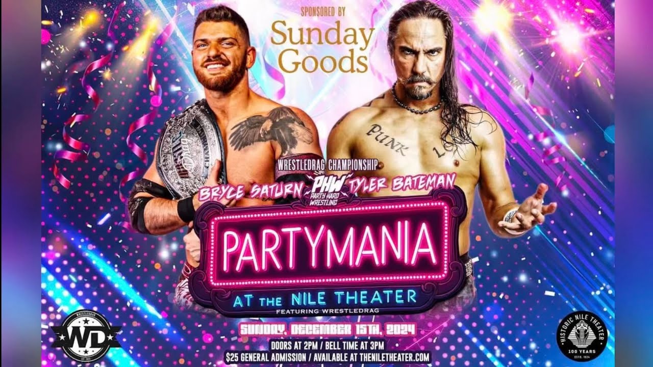 Bryce Saturn vs Tyler Bateman | WrestleDrag Championship | December 15th, 2024