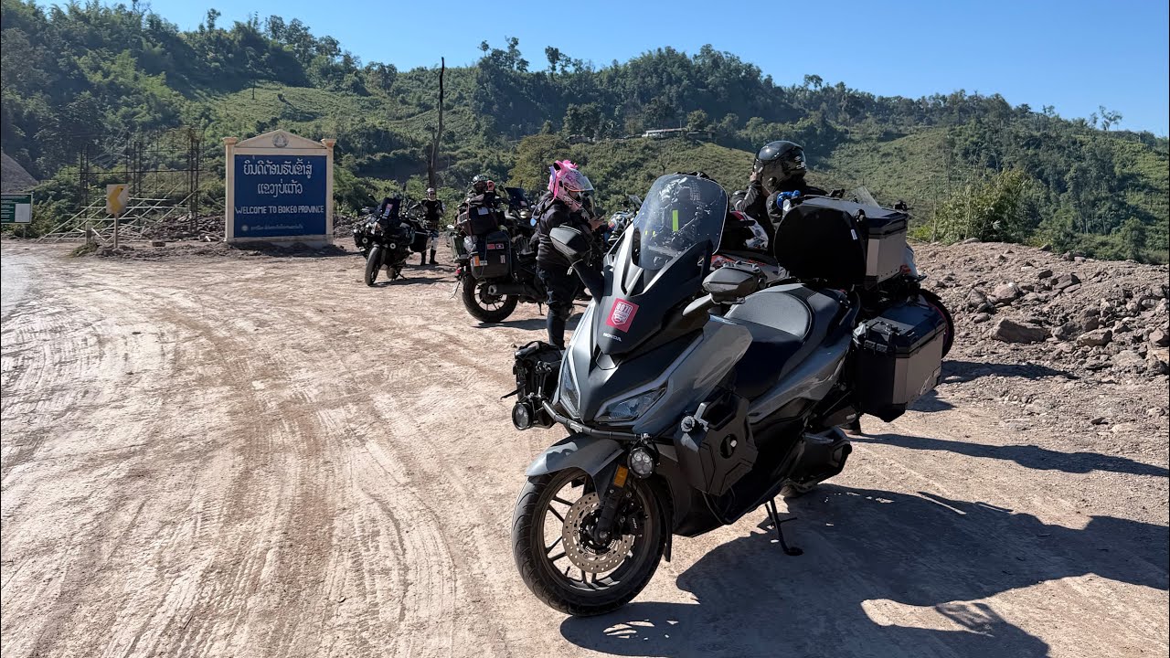 EP.17 I rode my Honda Forza from Bodin, Laos to Chiang Khong, Thailand.