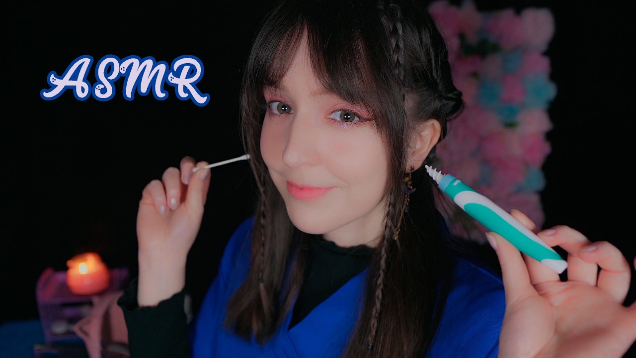 ⭐ASMR Examen, Limpieza y Masaje de Oídos en Español👂[Sub] Binaural, Soft Spoken, Atención Personal💜