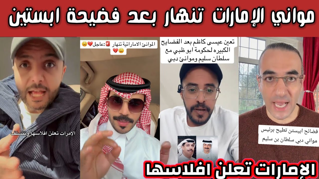 ردة فعل الشارع السعودي والعربي بعد انهيار مواني الإمارات بعد فضيحة ابستين واطاحة سلطان بن سليم