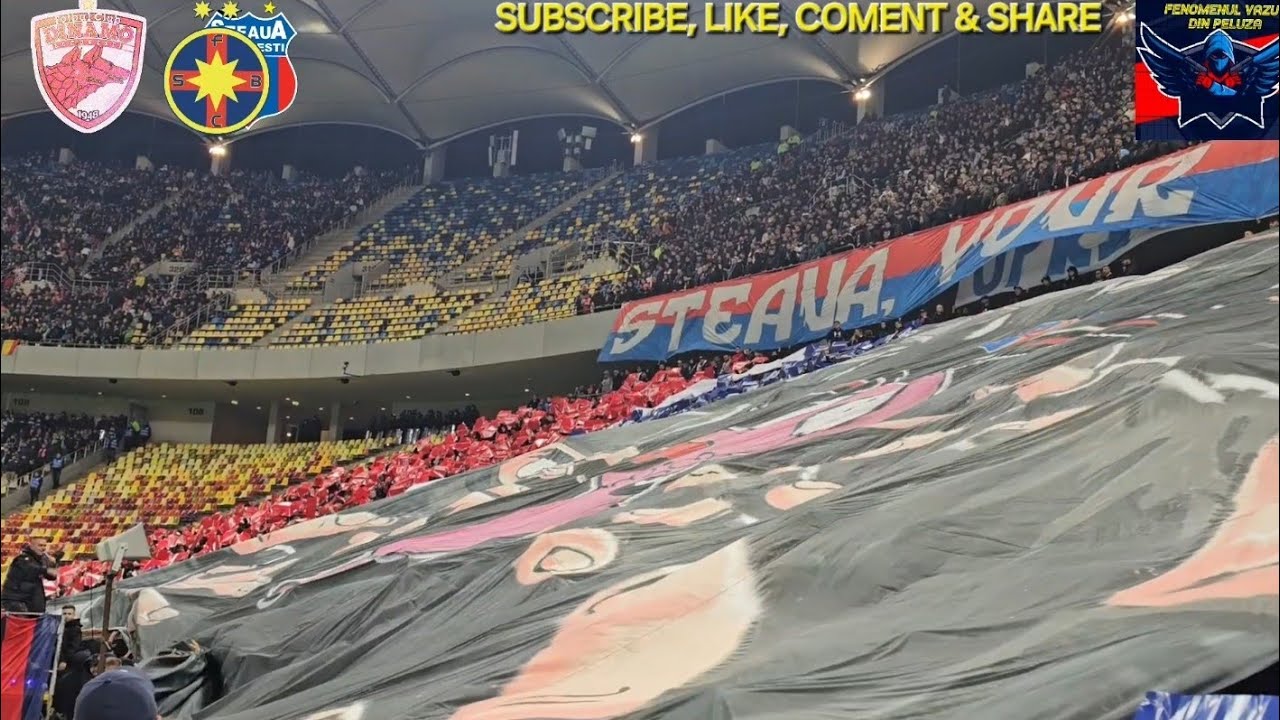 dinamo 0-2 STEAUA(FCSB) - Coregrafie, cantece si rezumatul meciului din Peluza Nord 20.10.2024