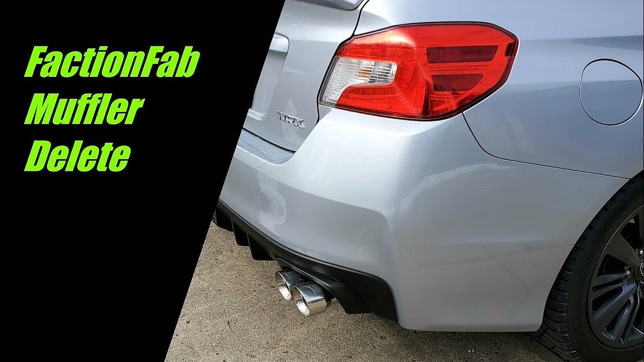 FactionFab Axle Back Muffler Delete | 2017 WRX