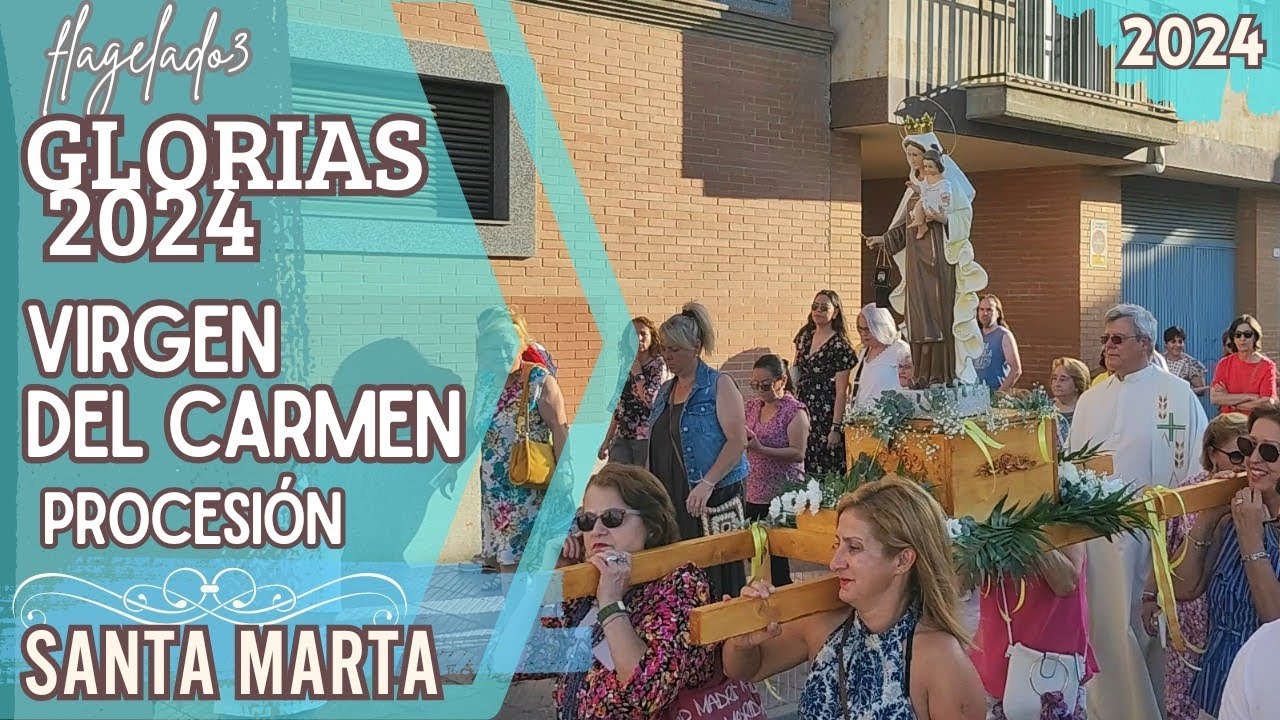 Procesión Virgen del Carmen de Santa Marta 2024 con AM. Esperanza