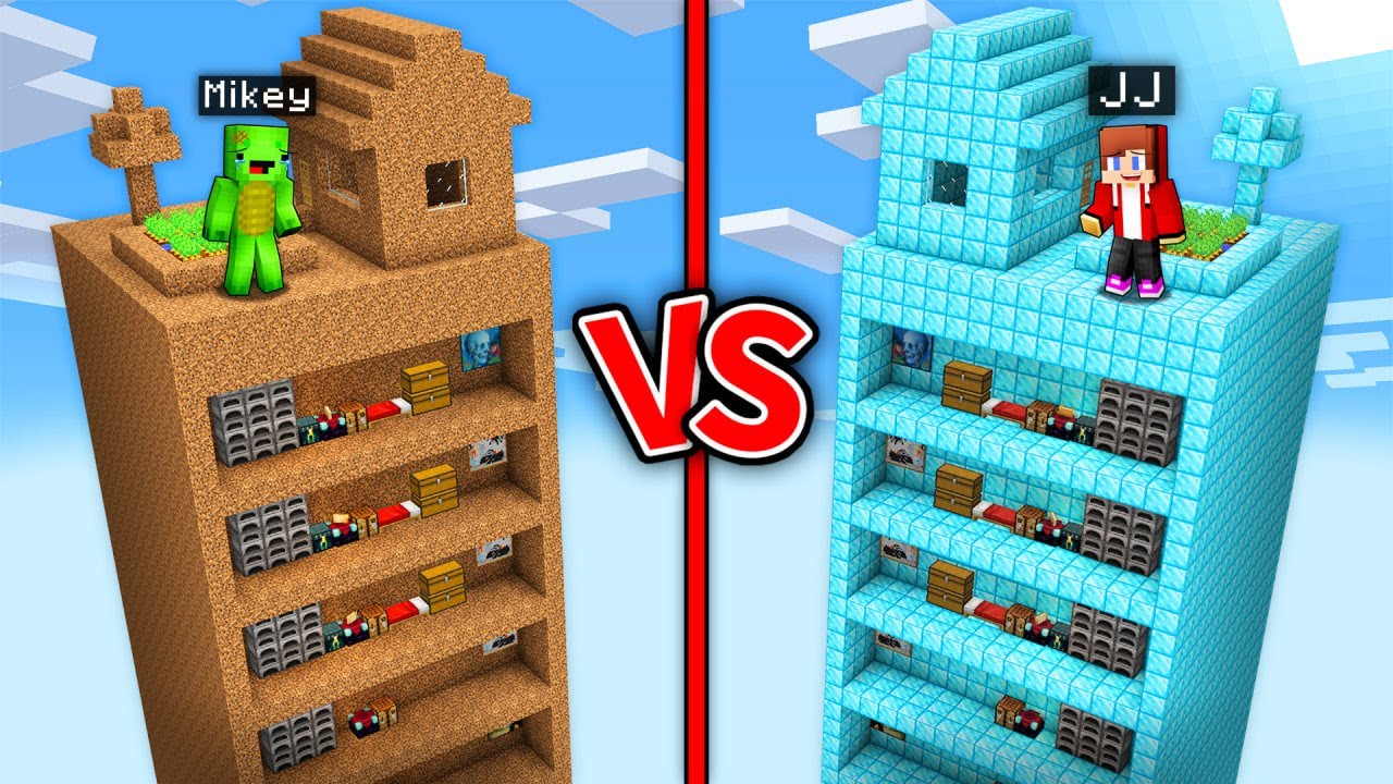 Mikey POOR vs JJ RICH Base Inside Chunk in Minecraft ! - Maizen