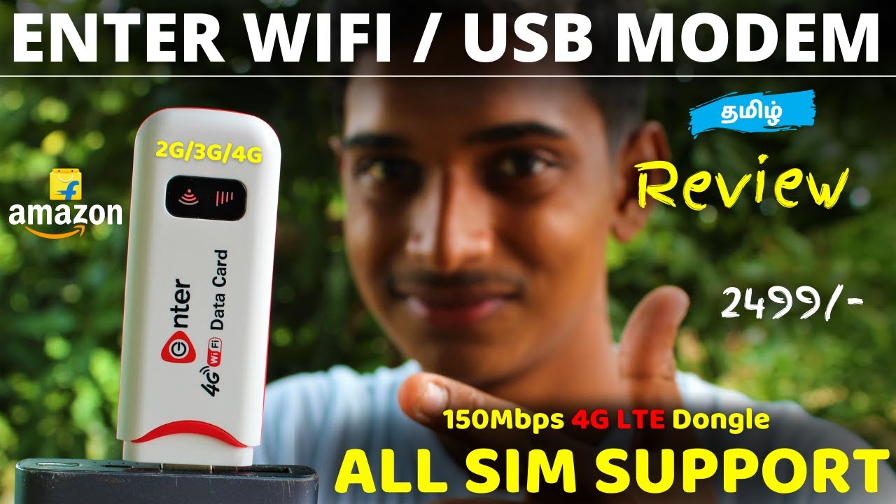 Best 4G Modem Tamil | Enter WIFI / USB Modem Review in Tamil | Best Budget Multi SIM Data card Tamil