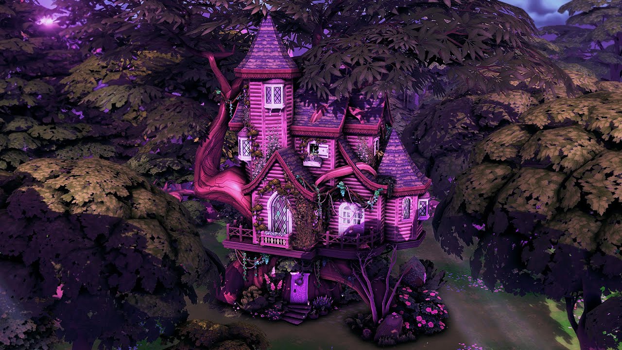Secret Sylvan Glade Treehouse | The Sims 4 Speed Build