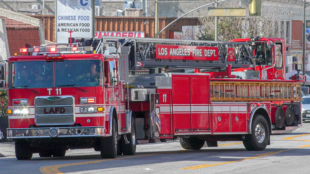 LAFD Engine 11, Rescue 9, Rescue 811 & Light Force 11