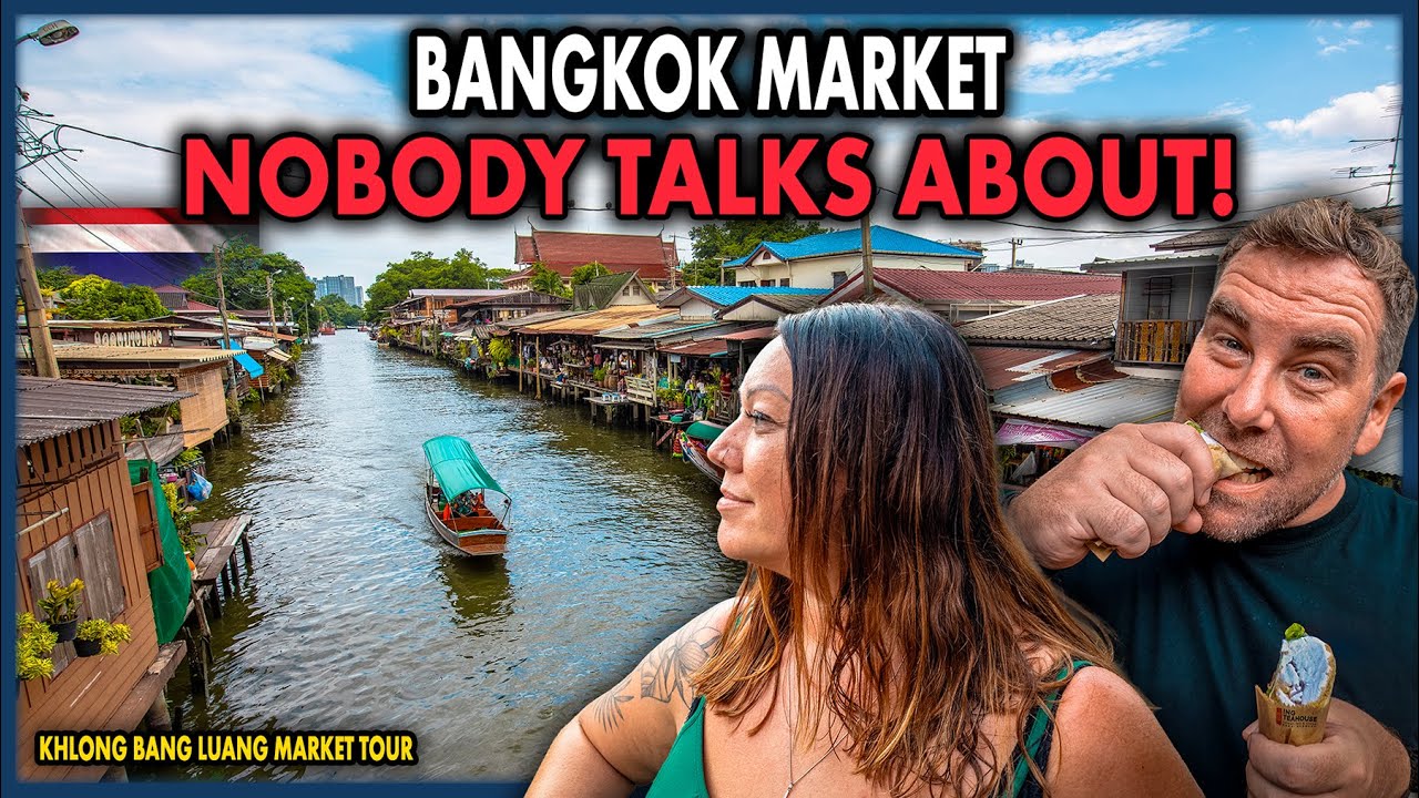 Bangkok Market Food Tour: Bang Luang Canal Market | Green Curry Spring Rolls + Boat Tours