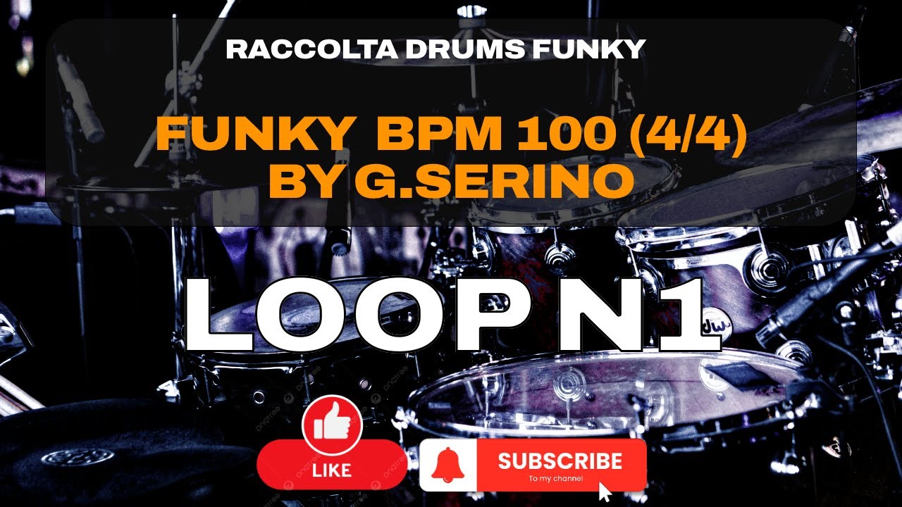 Funky Drum Loop 01 – 100 BPM per esercizi e improvvisazioni funky