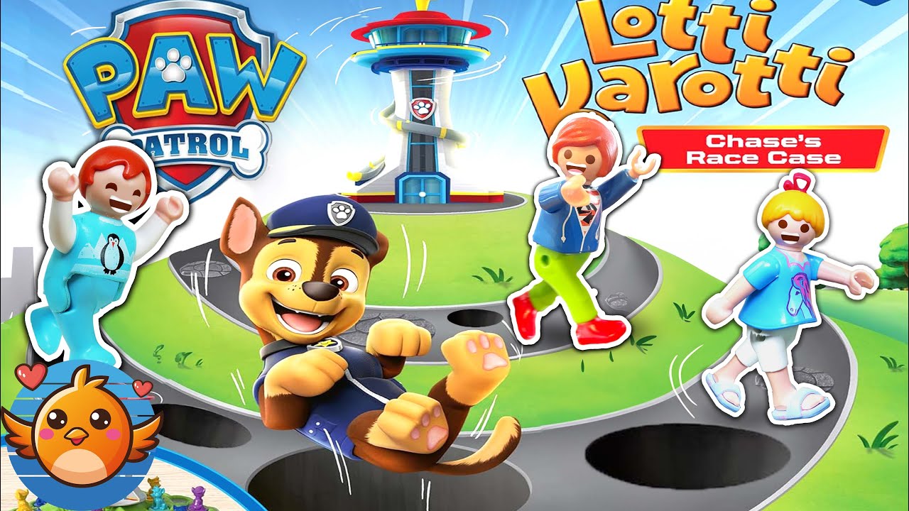 PAW PATROL LOTTI KAROTTI! Familie Vogel rettet Chase bei XXL Brettspiel | Playmobil Film Deutsch