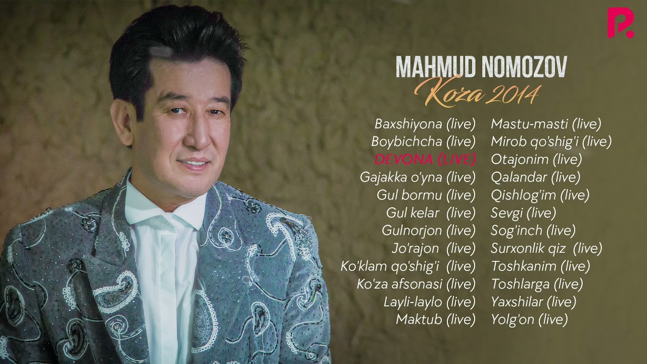 Mahmud Nomozov - Ko'za nomli jonli ijro albom dasturi 2014