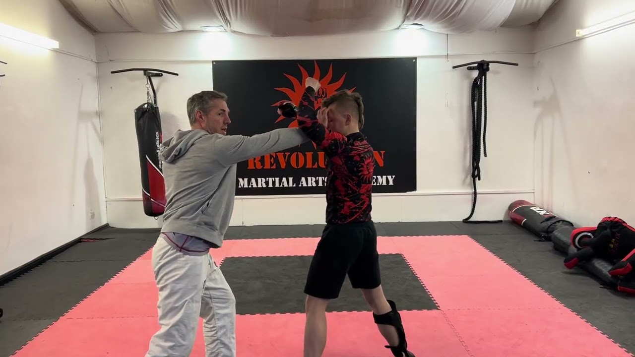 Defending (Blocking) and countering a strike.