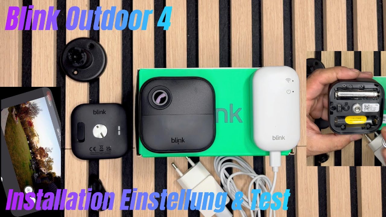Blink Outdoor 4 Kamera Installation & Einstellung & Test Top!!!