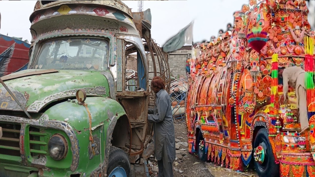 1984 Old Rocket Bus!Complete Repair By Pakistani Workers