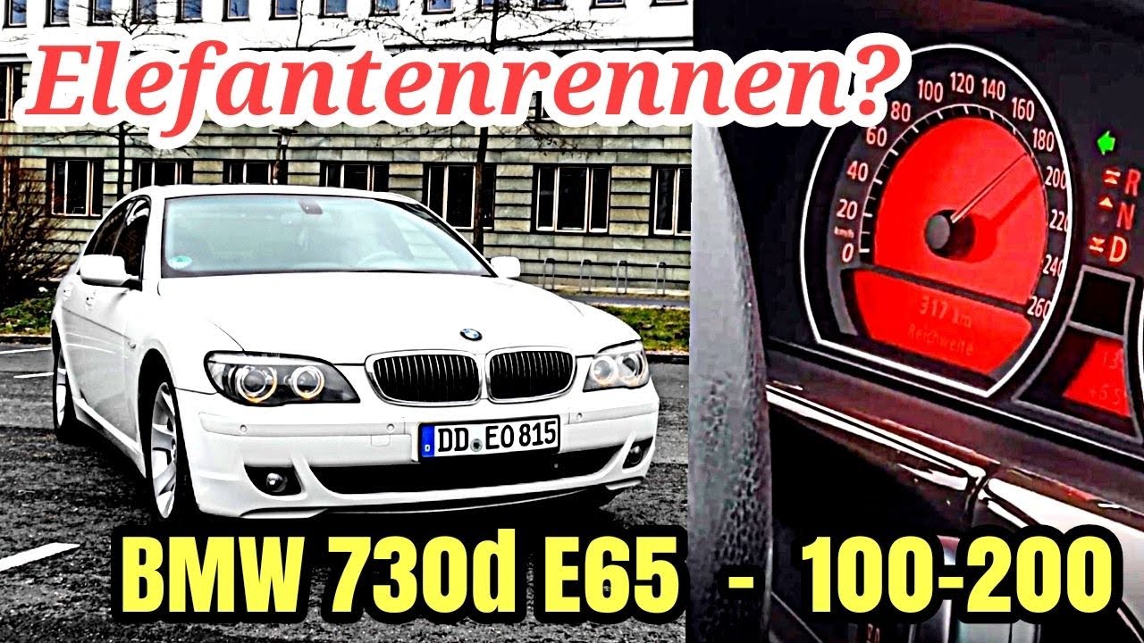 Elefantenrennen? - BMW 730d E65 | 100-200 Zeiten messen | Dragy GPS 2022