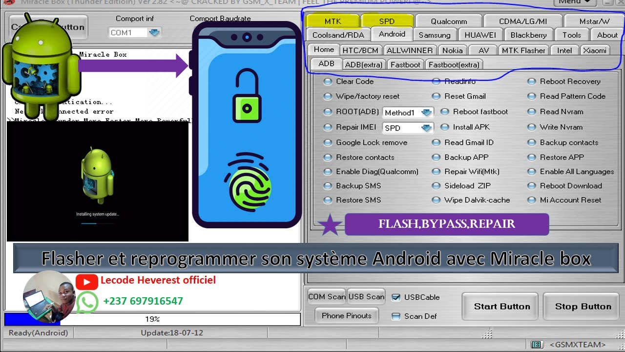 Voici comment Flasher et Réprogrammer Son Téléphone Avec Miracle Box