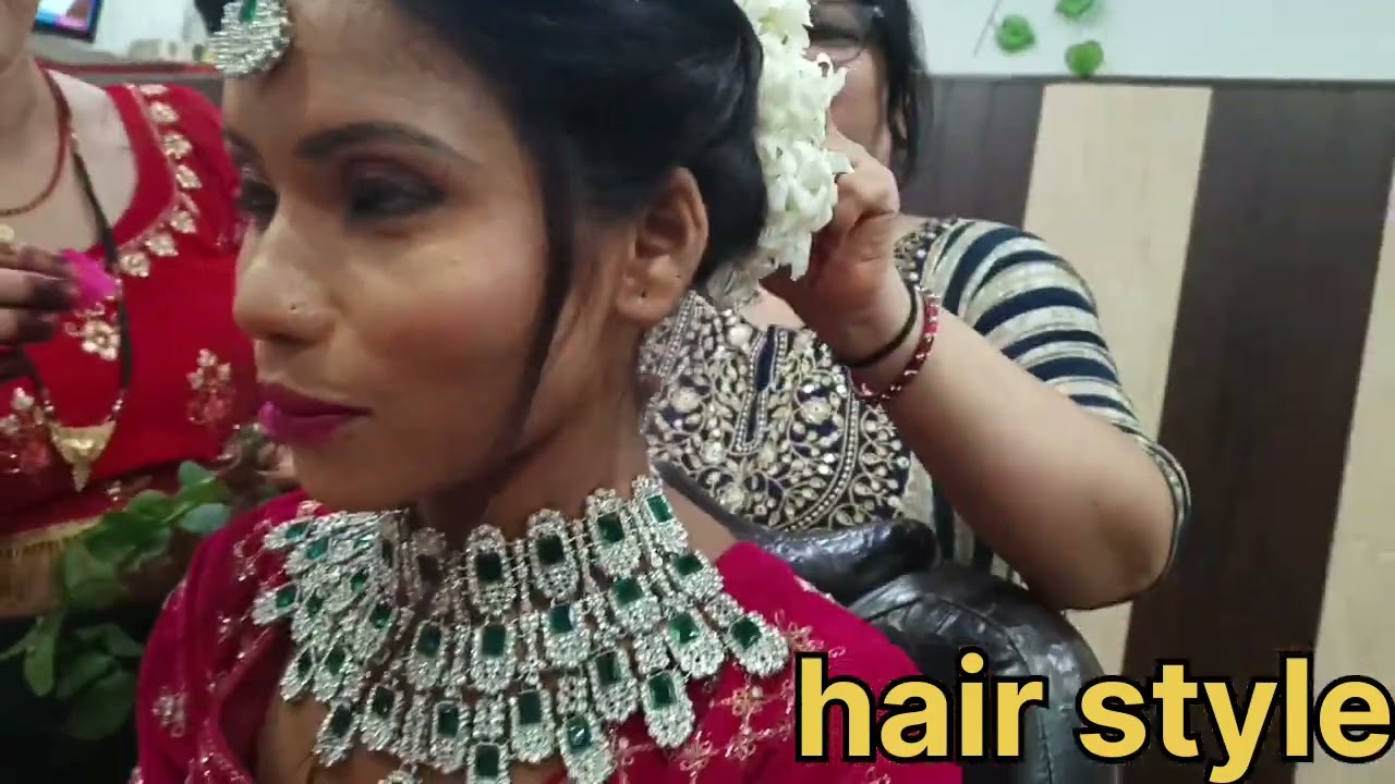 unique tarike se banaen bridal hair style 👌#hairstyle #stepbystep #hair #bridalhairstyle #s9parlour