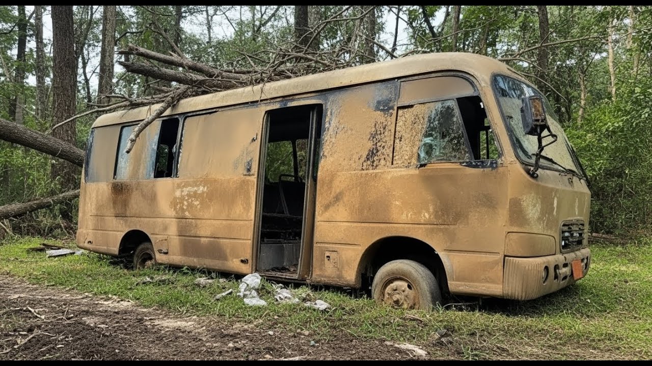 Abandoned Rusty Hyundai 29-Seater Found by the Roadside – You Won’t Believe What’s Inside!