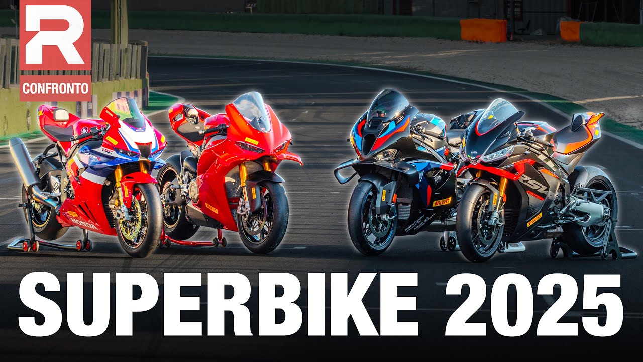 Comparativa Superbike 2025 - Aprilia, BMW, Ducati, Honda. Qual è la migliore?