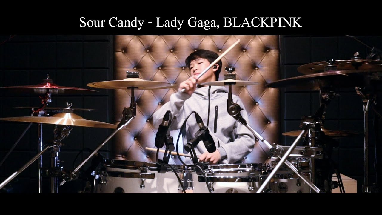 LADY GAGA , BLACKPINK - Sour candy | Drum Cover | Gene OVD 13 Years old