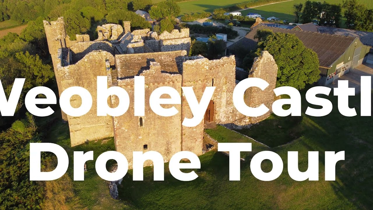 Weobley Castle  , Gower , Drone tour | DJI Mavic Mini DRONE HD Film