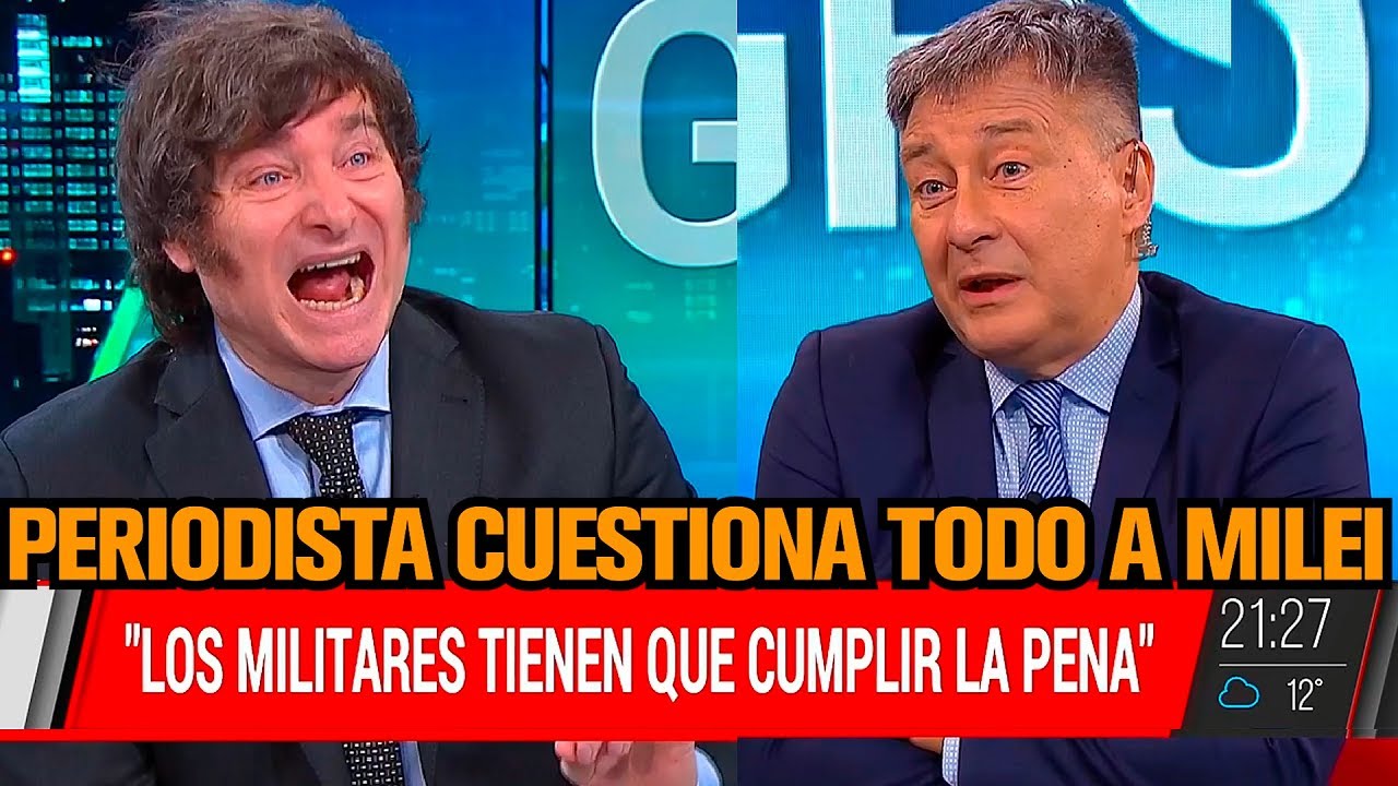 MILEI SE CRUZÓ CON PERIODISTA ZURDO QUE LE CUESTIONA TODO