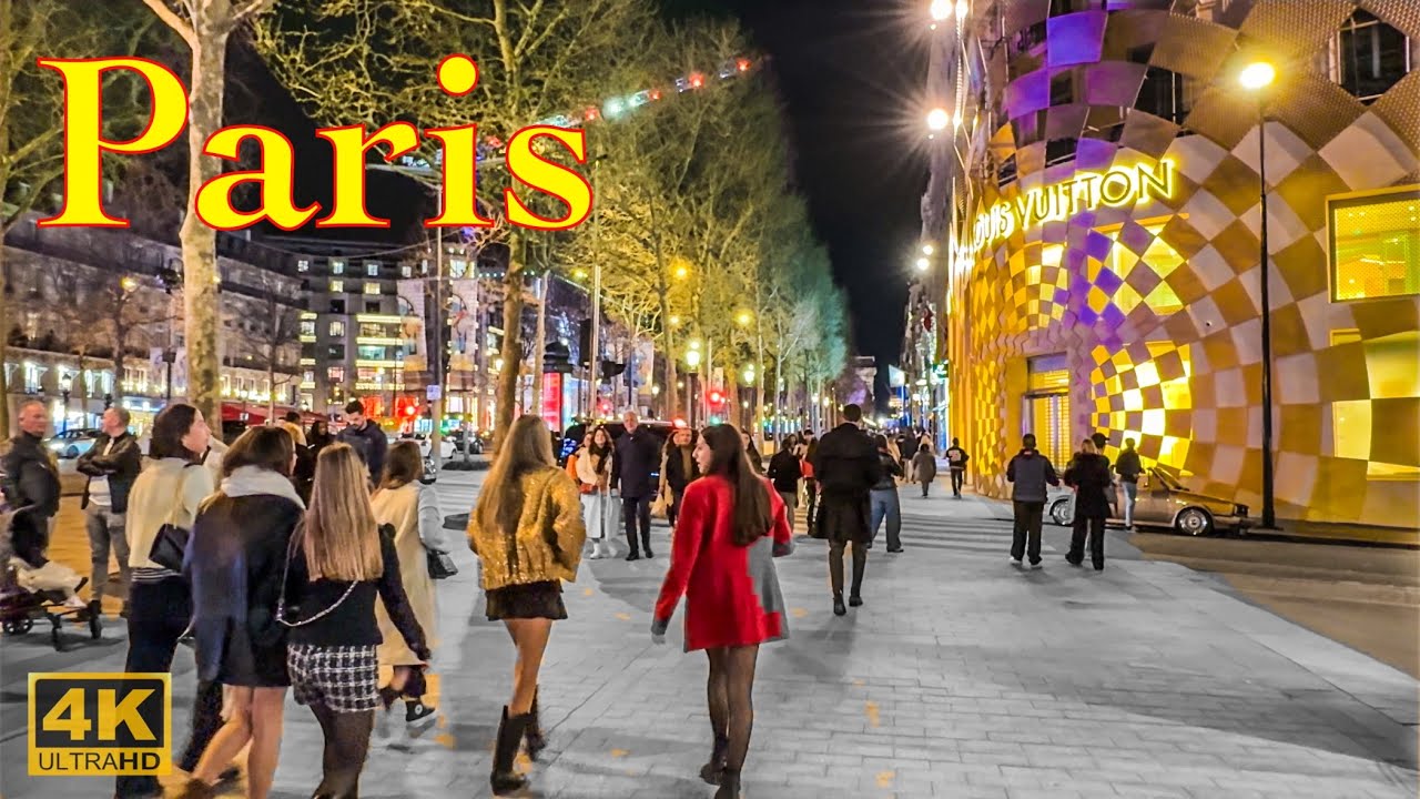 Paris, France🇫🇷 - Paris Evening Walk 2024  - 4K HDR walking tour  | Paris 4K | A Walk In Paris