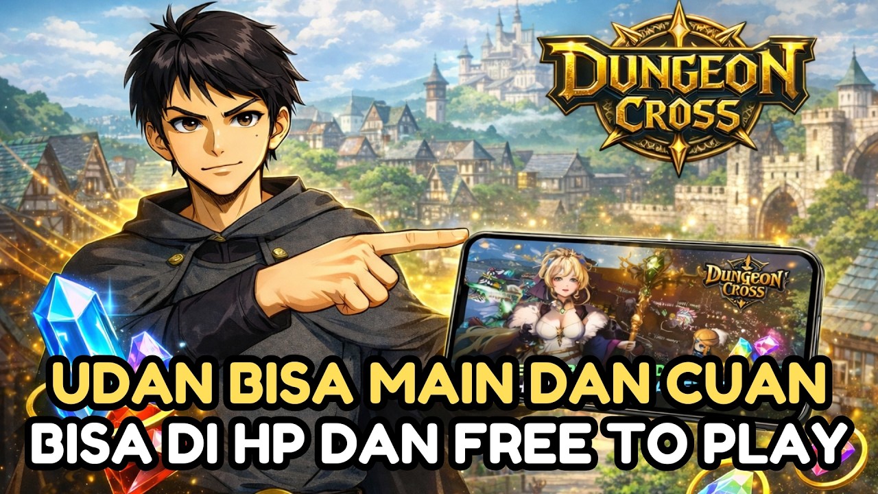 GAS NIH CARA CUAN DAN MAIN GAME DUNGEON CROSS!!