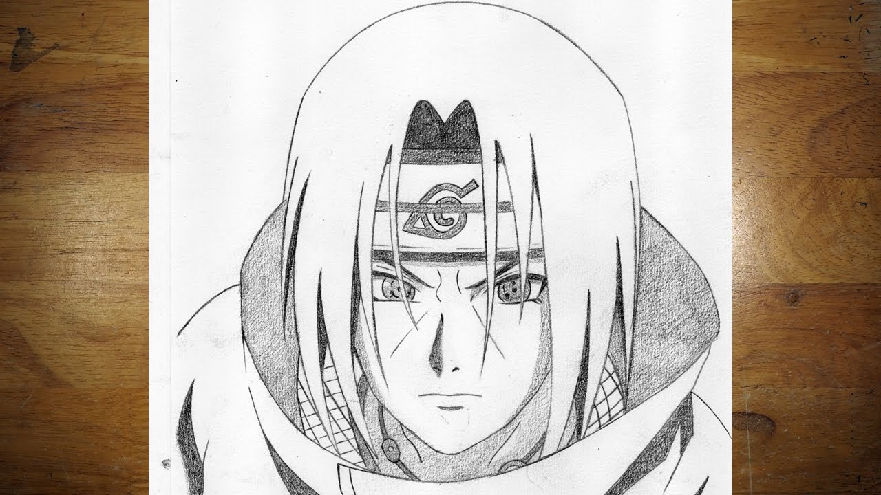 How to Draw Itachi Uchiha Easy Tutorial | Anime Drawing