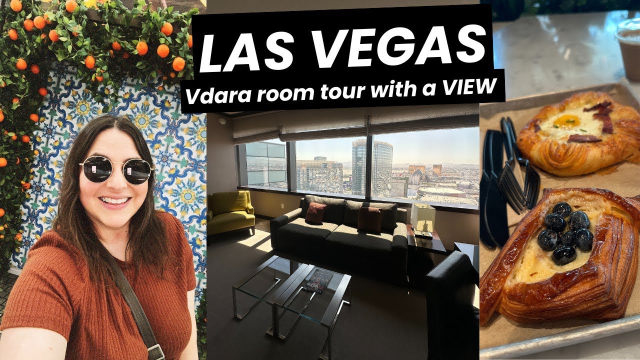 LAS VEGAS 2025: Vdara Studio Suite Tour with a VIEW & Breakfast on the Strip!