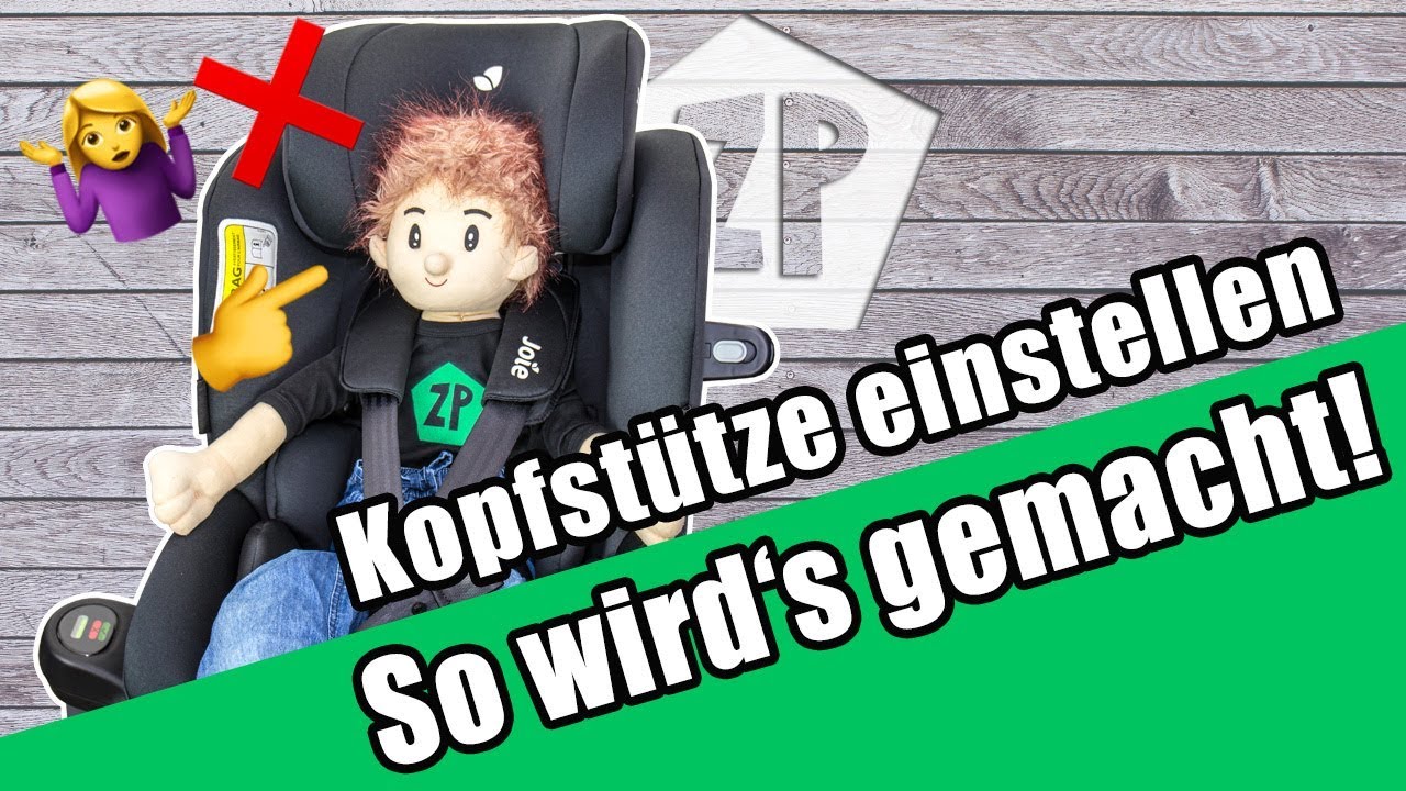 How to: Kopfst&uuml;tze richtig einstellen im Kindersitz