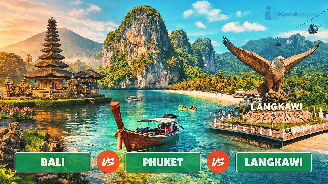 BATTLE OF THE 3 ISLANDS | BALI 🇮🇩 VS PHUKET 🇹🇭 VS LANGKAWI 🇲🇾 [4K]
