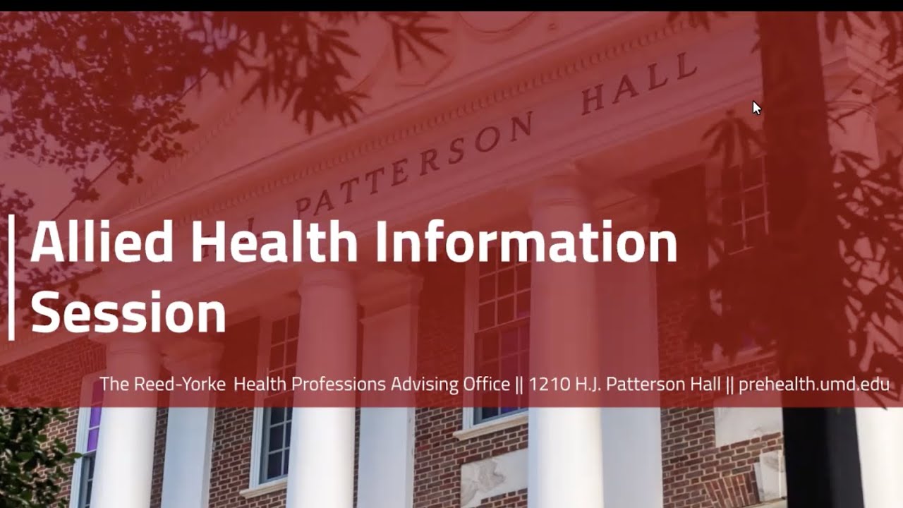 Allied Health Open House UMD 2021