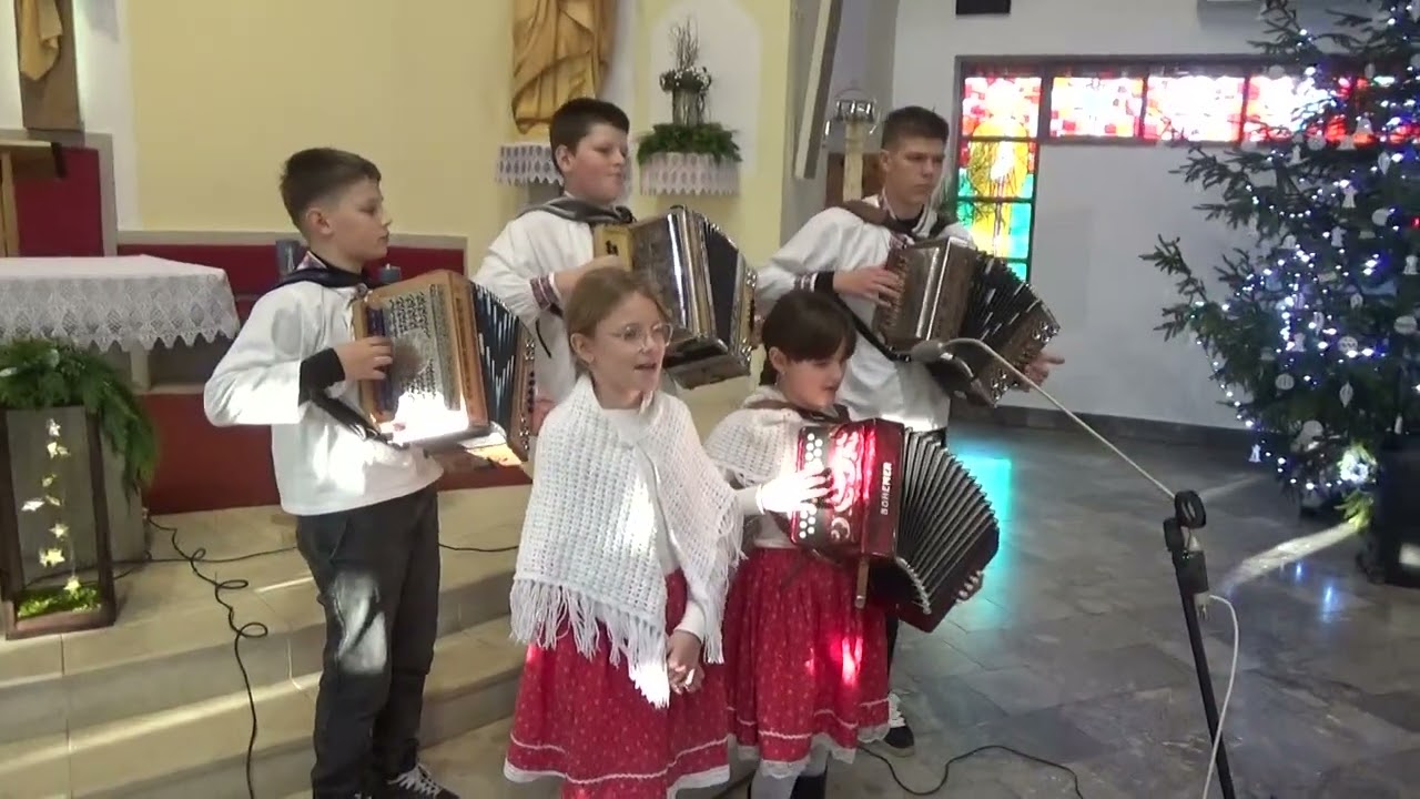 Jasličková pobožnosť heligonkári z Medzibrodia n/Or  v Božom chráme 25.12.2025