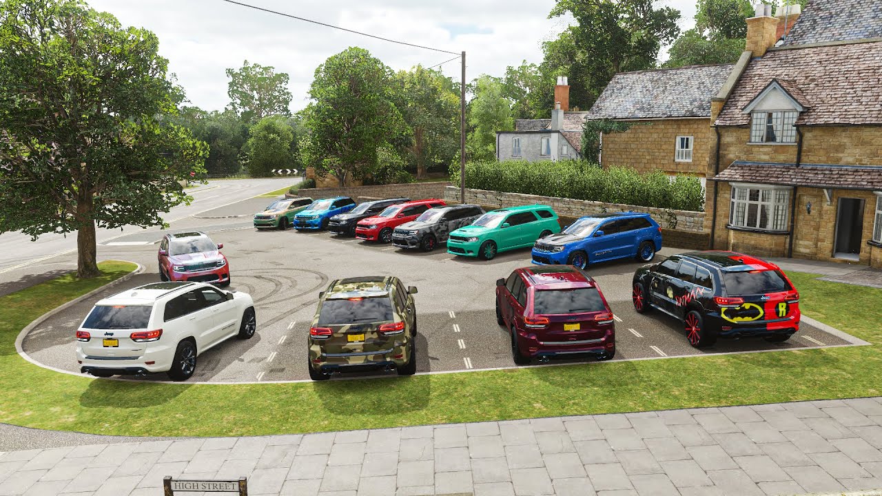 ForzaHorizon 4 / Jeep TrackHawk & Durango SRT Street Takeover Gone Wild Meet & Cruise Pulls & Digs