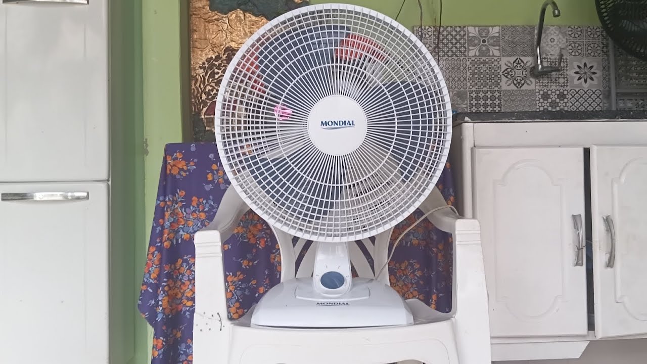 Novo membro da coleção! Ventilador de mesa mondial V-45 com bobina alterada