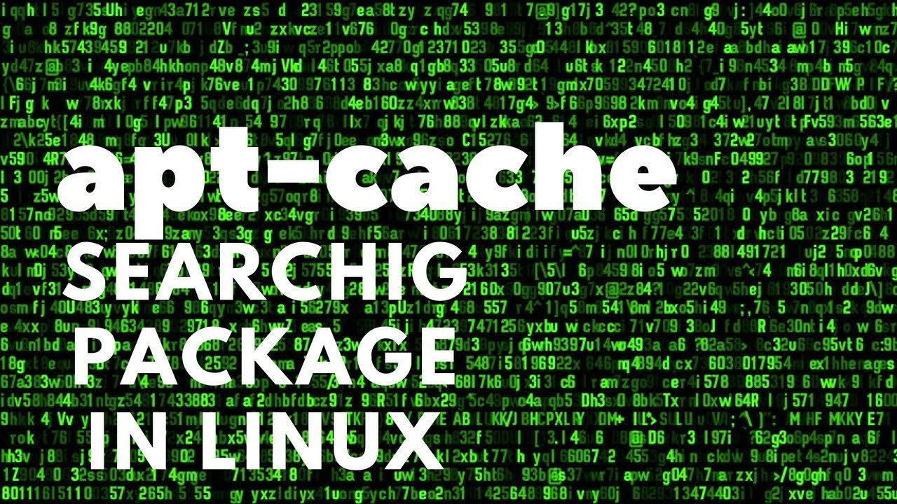 Linux Tutorial: Searching installation package using apt-cache