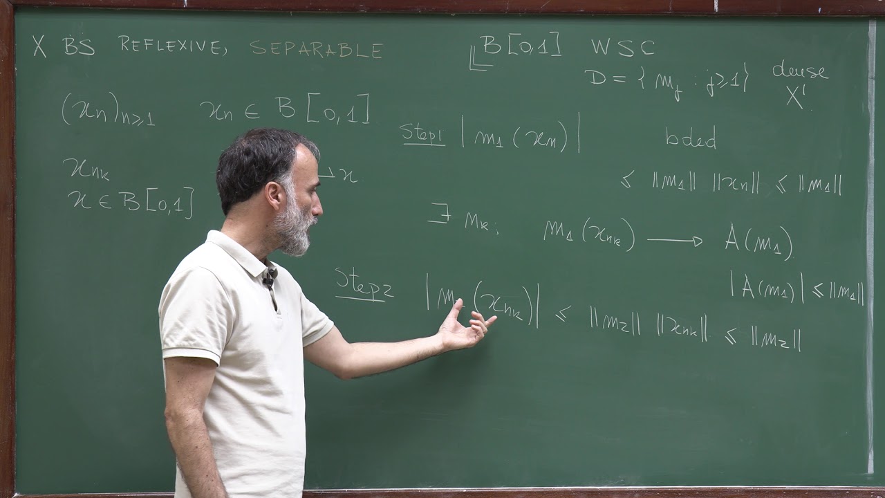 Doctorate program: Functional Analysis - Lecture 23: Weak sequentially compactness